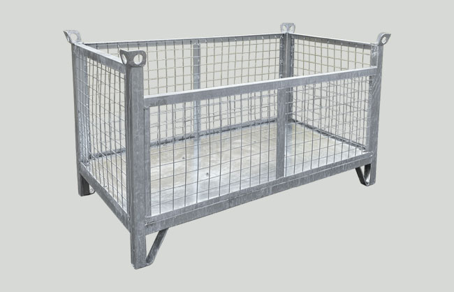 CO08N Container with galvanized printed mesh walls